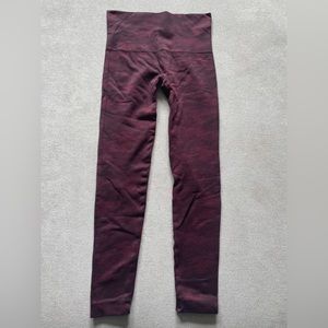 Maroon Camo SPANX Leggings